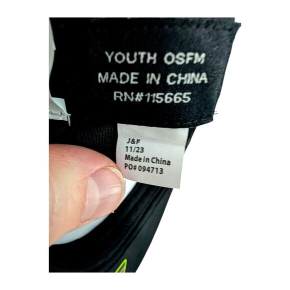 Super Mario Youth OSFM Black Baseball Cap With Iconic Printed Brim And Adjustabl - Picture 4 of 8